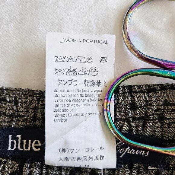 Les Copains Skirt L Knee Length Front Fold Grey Textured Lined Circle Sz EUR 42 - Picture 9 of 14